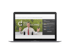 Laptop zeigt Online-Kursvideo mit Mann, der spricht, und Text "DUCH CONSULTING" und "Modul 1: Marktpositionierung".