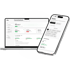 A laptop displaying a financial dashboard and a smartphone showing an assets screen for "netly" financial management.