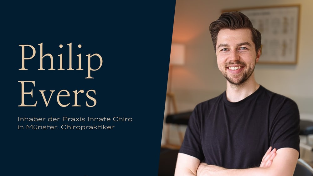 Philip Evers, Inhaber der Praxis Innate Chiro in Münster