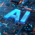 Nahaufnahme AI Schriftzug symbolisch für Generative Engine Optimization
