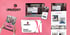 Urbankey Branding auf Laptop, Smartphone und Printmedien wie Brand Guidelines und Magazin vor rosa Hintergrund.