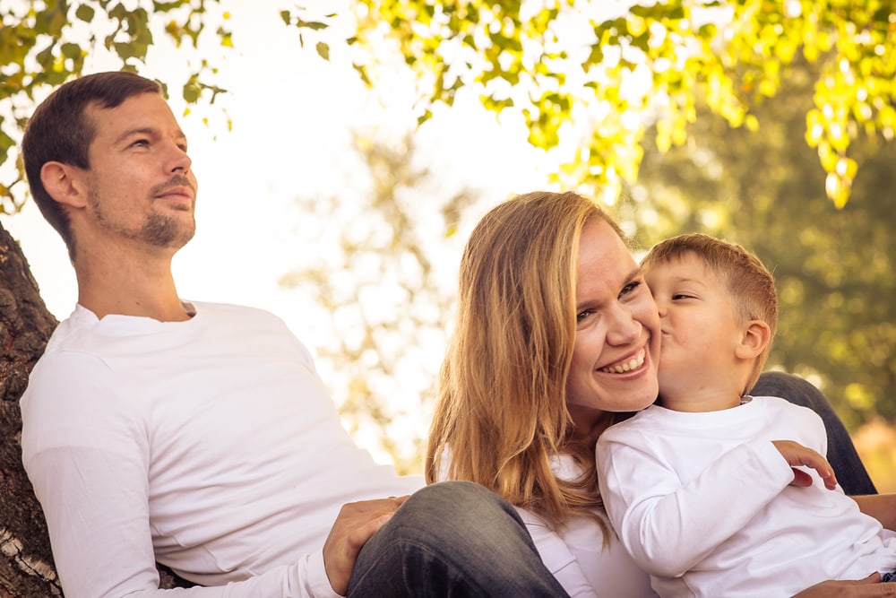 Ungestellter Moment aus einem Familienshooting