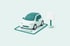 Illustration: Parkplatz mit Auto und Parkausweis