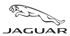 Schwarzes Jaguar-Logo mit einem springenden Jaguar über dem Wort "JAGUAR".