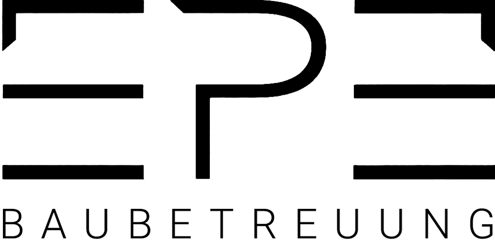 Grünes Logo mit weißen stilisierten Buchstaben "EPE" und dem Wort "PROJEKTENTWICKLUNG" darunter.