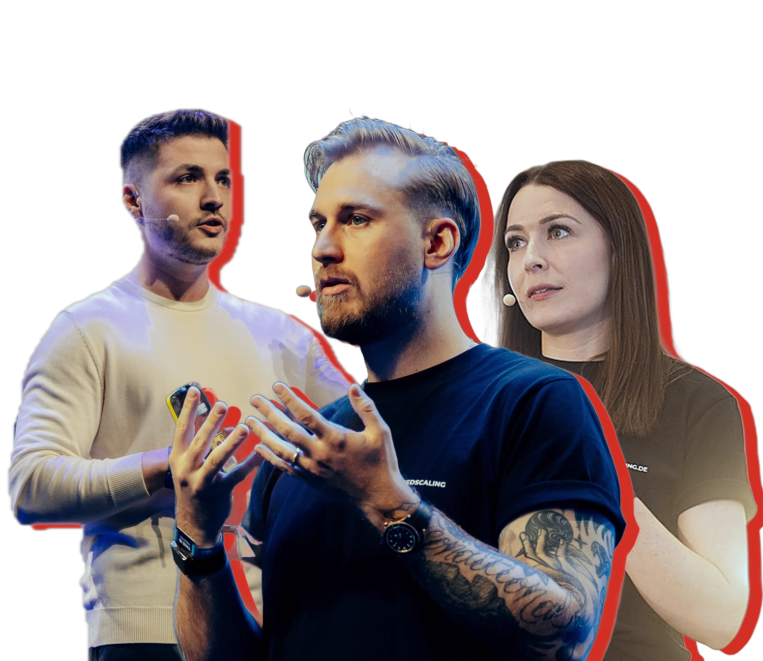 Eric Steigner, Maximilian Saal und Gianna Saal von SPEEDSCALING