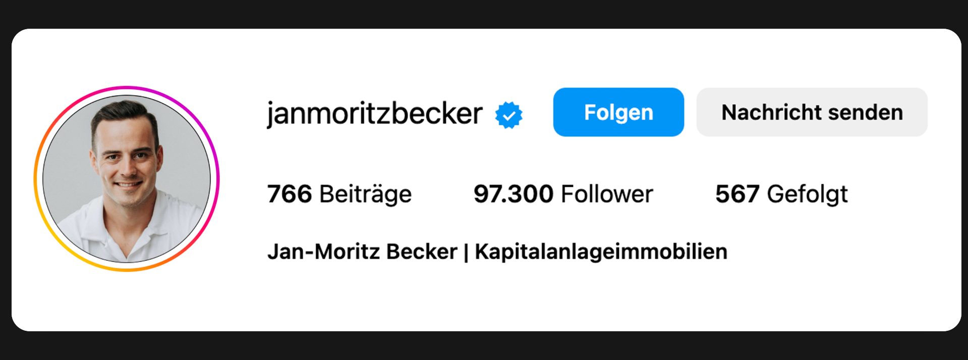 Instagram-Profil janmoritzbecker