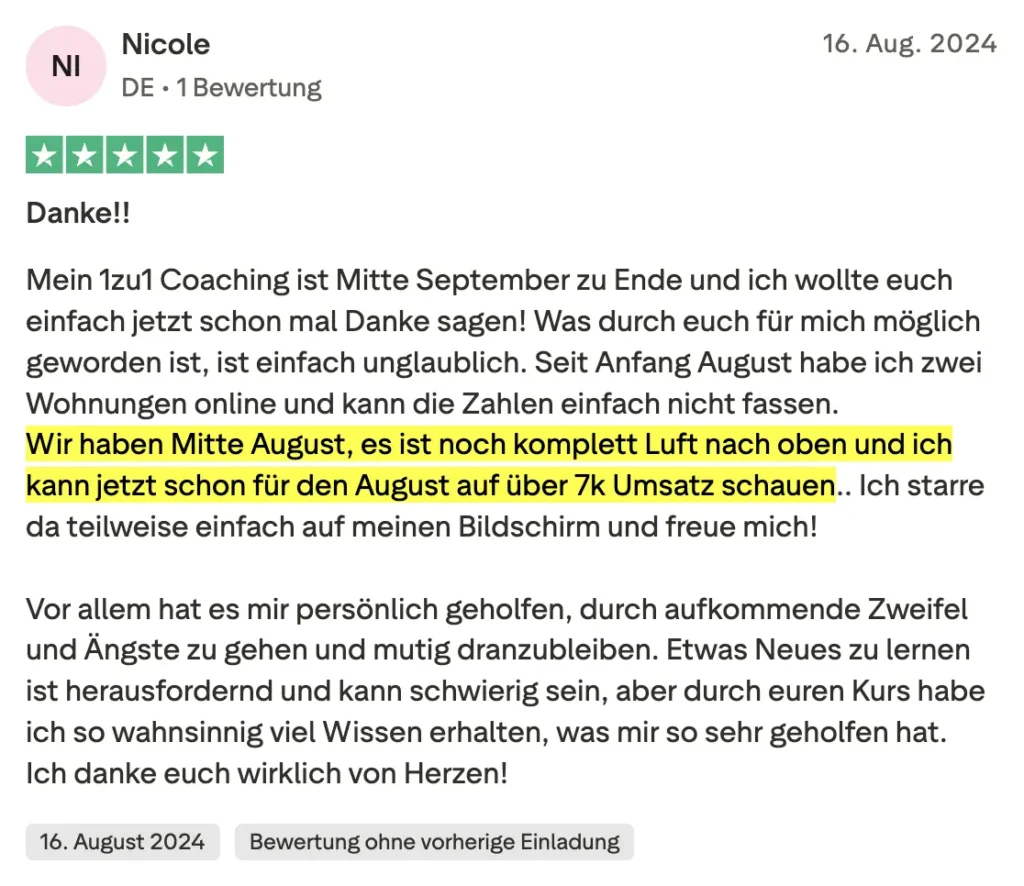 Kundenbewertung