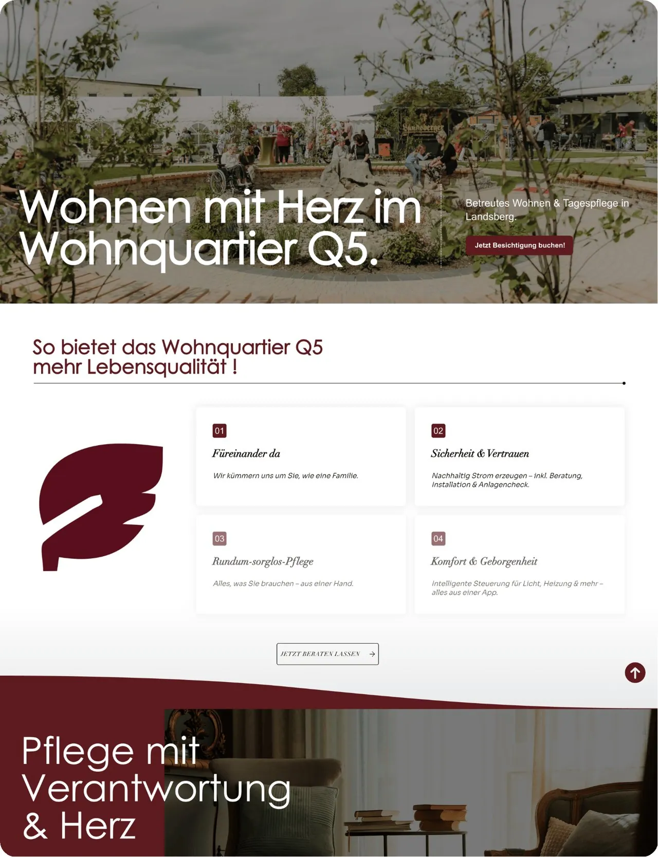 Website wohnquartier-landsberg.de
