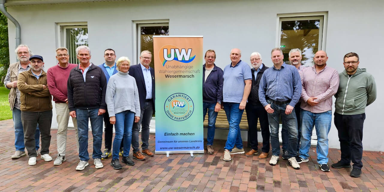 Die Mitglieder der UW-Kreistagsfraktion