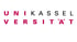 Logo der Universität Kassel in den Farben Magenta und Schwarz auf weißem Hintergrund.