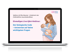 Laptop zeigt Webinar-Folie: "Einmaliges Live-Webinar: Der biologische Code" mit stillender Mutter.