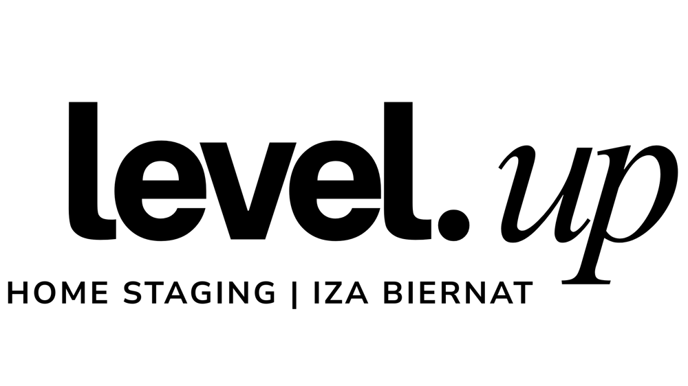 Logo Level.Up Home Staging Iza Biernat - Twój zysk z najmu lub sprzedaży mieszkania wchodzi na inny poziom