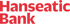 Rotes Logo mit dem Text "Hanseatic Bank" in zwei Zeilen auf weißem Hintergrund.