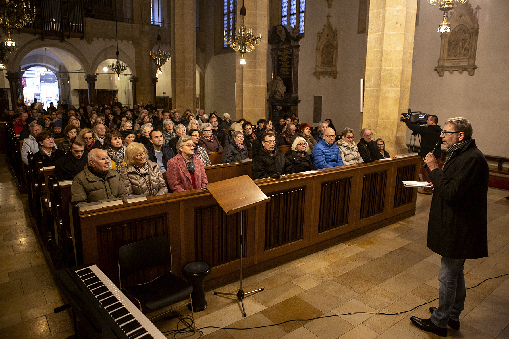 The male choir MGV Hitzendorf at a friendship concert, Voices of Spirit 2018, Graz
