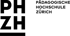 Logo der Pädagogischen Hochschule Zürich mit den schwarzen Initialen PH ZH und dem Schriftzug in drei Zeilen.
