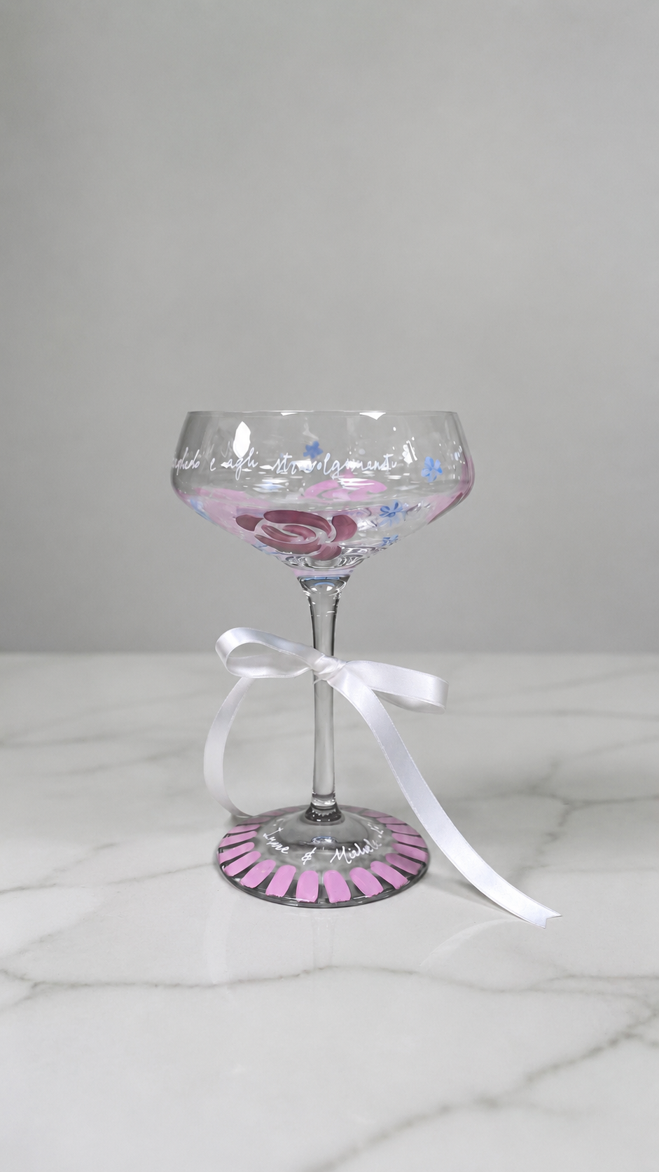 Hand-painted glass detail