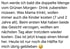 Text: "Nun werde ich bald die doppelte Menge vom Grünen Morgen-Drink zubereiten müssen. Was Mama trinkt, wollen immer auch die Kinder kosten (7 und 2 Jahre alt). Beim ersten Mal haben beide das Gesicht verzogen, wollten am nächsten Tag aber trotzdem wieder kosten. Das ist jetzt knapp einen Monat her. Heute ist nur noch die Hälfte für mich übrig geblieben."