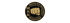 Rundes gold-schwarzes Logo der Martial Arts Association International mit Faustsymbol und Gründungsjahr 1964.