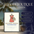 Cover eines digitalen Produkts „150 Reel-Ideen für Modeboutique“ auf iPad, Illustration eines Kleides mit Handtasche, minimalistisches Design, Palmen-Hintergrund, optimal für Instagram Marketing, Social Media Content-Strategie für Fashion Stores, digitale Content-Vorlage für Boutique-Marketing, entwickelt von einer Social Media Agentur.