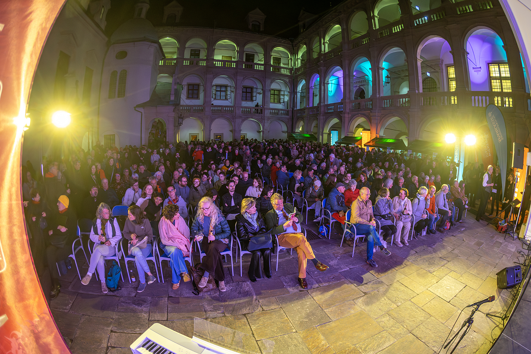 Massed finale of the Long Night of Choirs in the Landhaushof, Voices of Spirit 2026, Graz