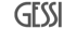 Graues Gessi-Logo mit abgerundeten Großbuchstaben.