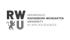 Logo der Hochschule Ravensburg-Weingarten: „RWU“ mit Löwen-Symbol, darunter der volle Name.