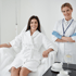 Patient comfortably undergoing IV ozone treatment at a functional medicine clinic 