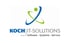 KOCH IT-SOLUTIONS GmbH Software Systeme Service Logo mit zwei geschwungenen Bögen und einem Punkt.