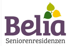 Belia Seniorenresidenzen Logo mit drei Blättern in Grün, Hellgrün und Gelb.