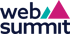 Web Summit logo with dark blue text and two triangles, one teal and one magenta, representing mountains.