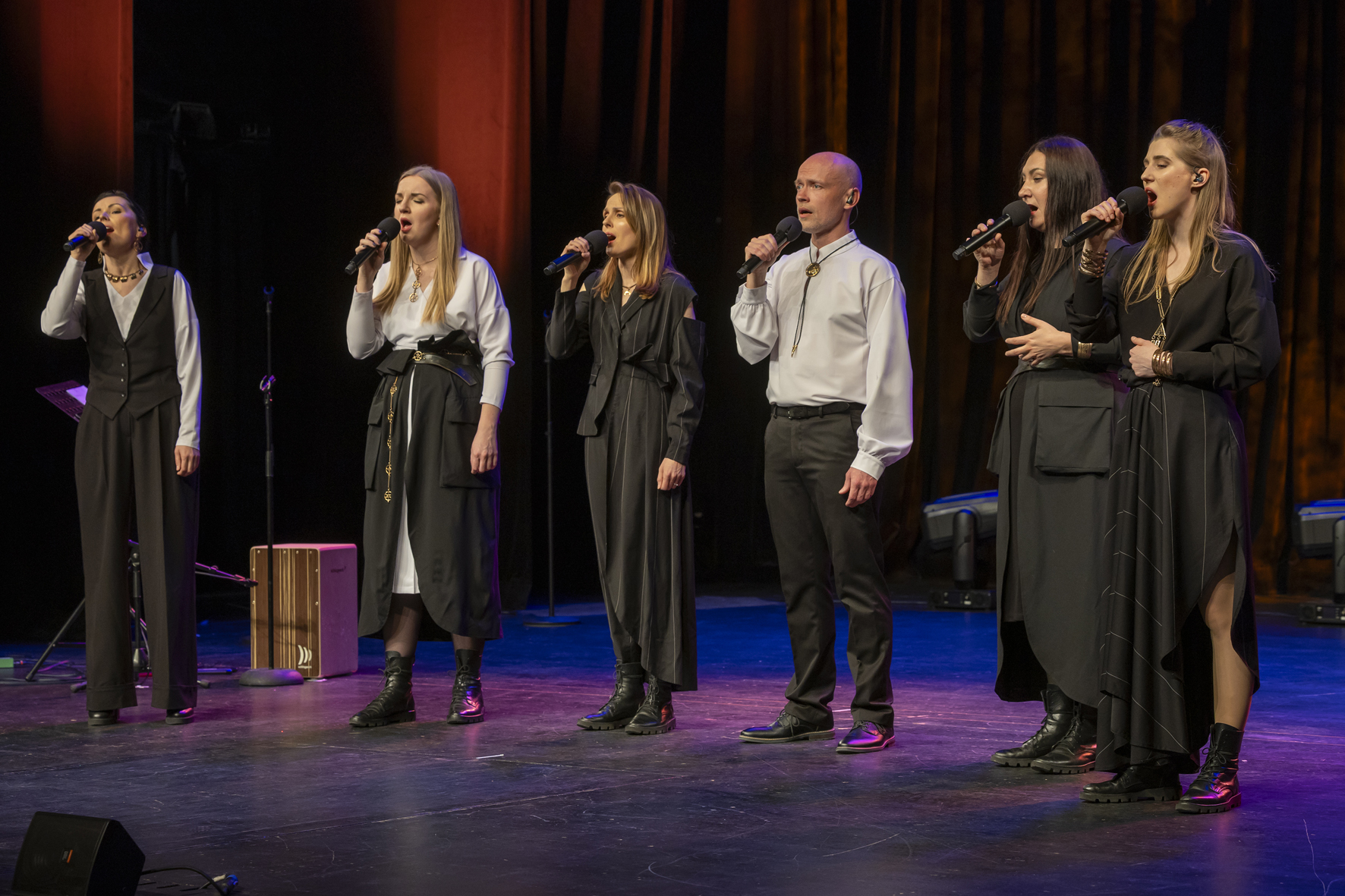 The a cappella ensemble Latvian Voices on the Orpheum stage, Voices of Spirit 2024, Graz