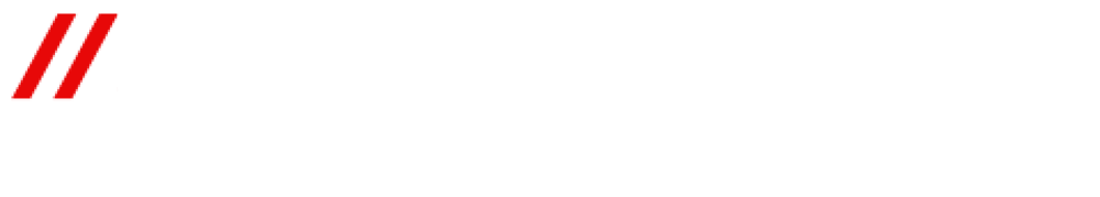 Logo: SPEDITION K&F, Leidenschaft für Transportqualität, mit zwei roten vertikalen Streifen.