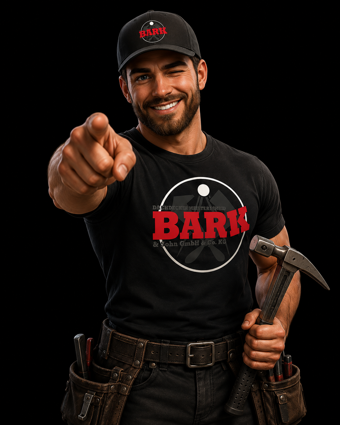 Team von Bark & Sohn bei der Arbeit auf dem Dach