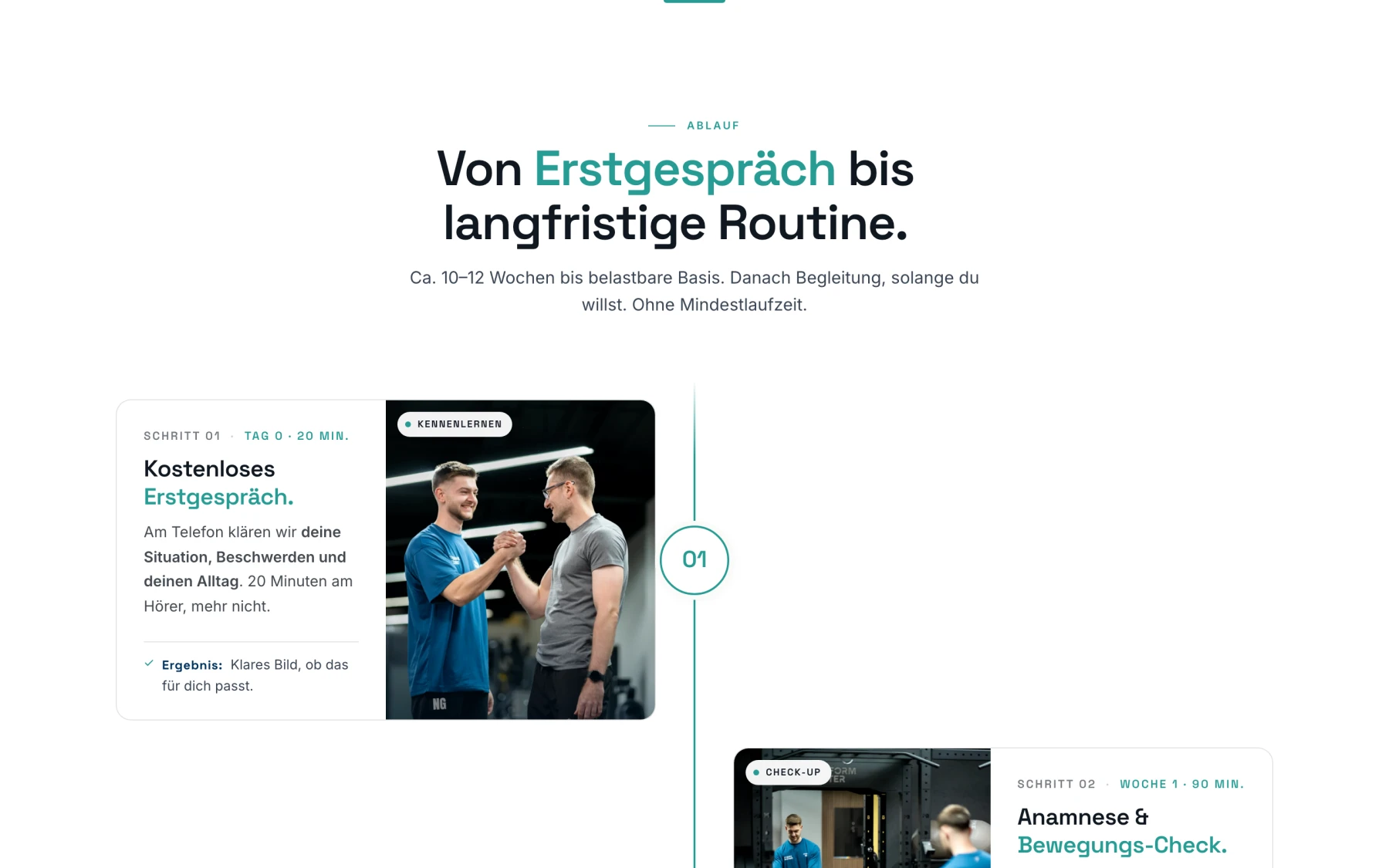 NG Fitness Ablauf