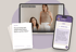 Laptop mit Anne und Alessia im Online-Abend, Arbeitsblatt und WhatsApp-Chat