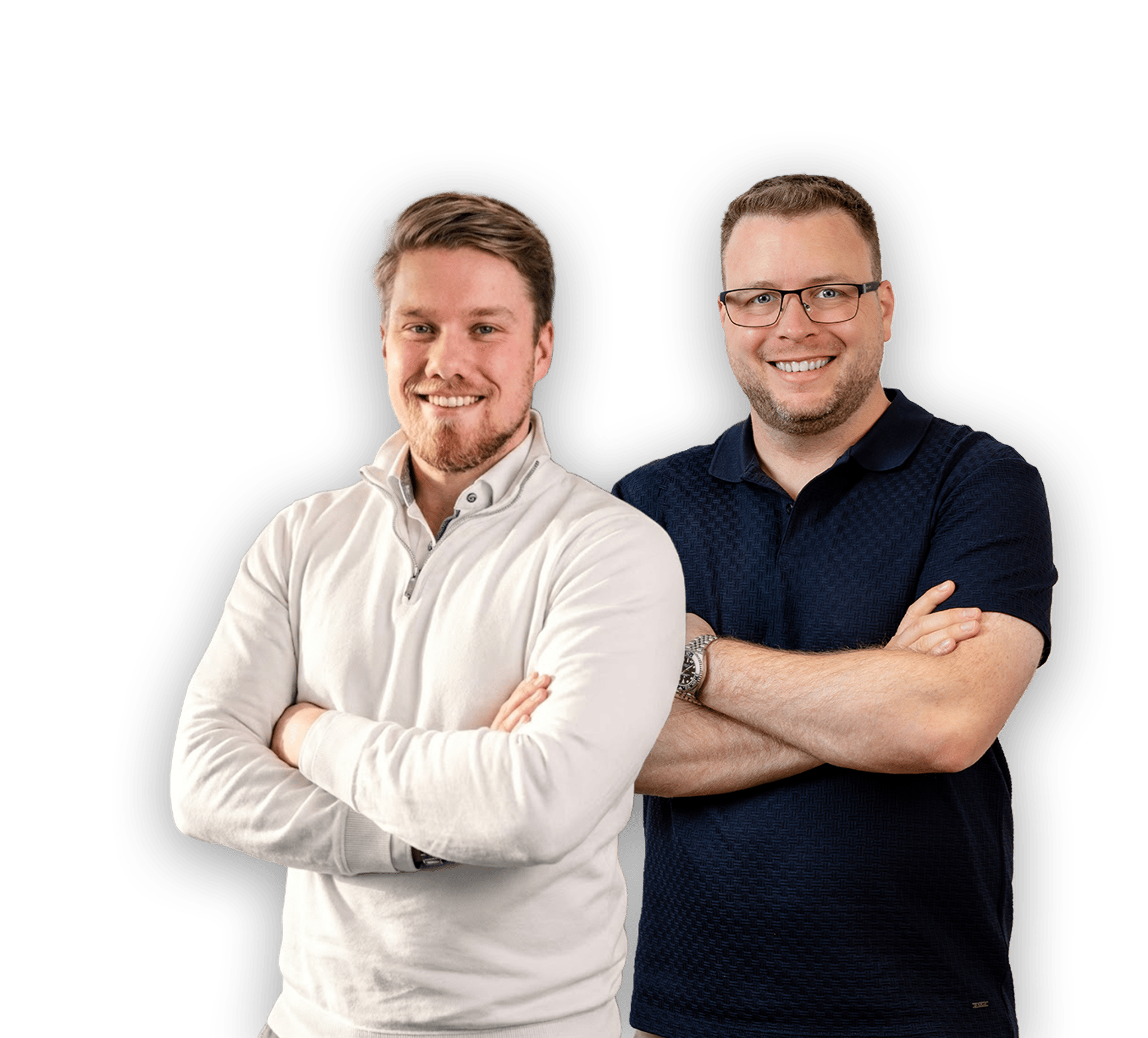 Mika Lübben und Sascha Woll, Geschäftsführer von Anfragehelden