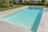 Pool mit sandfarbener Poolfolie