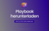 Tresor, mit "Playbook herunterladen" und Button "HIER KLICKEN ZUM DOWNLOAD" auf lila Farbverlauf.