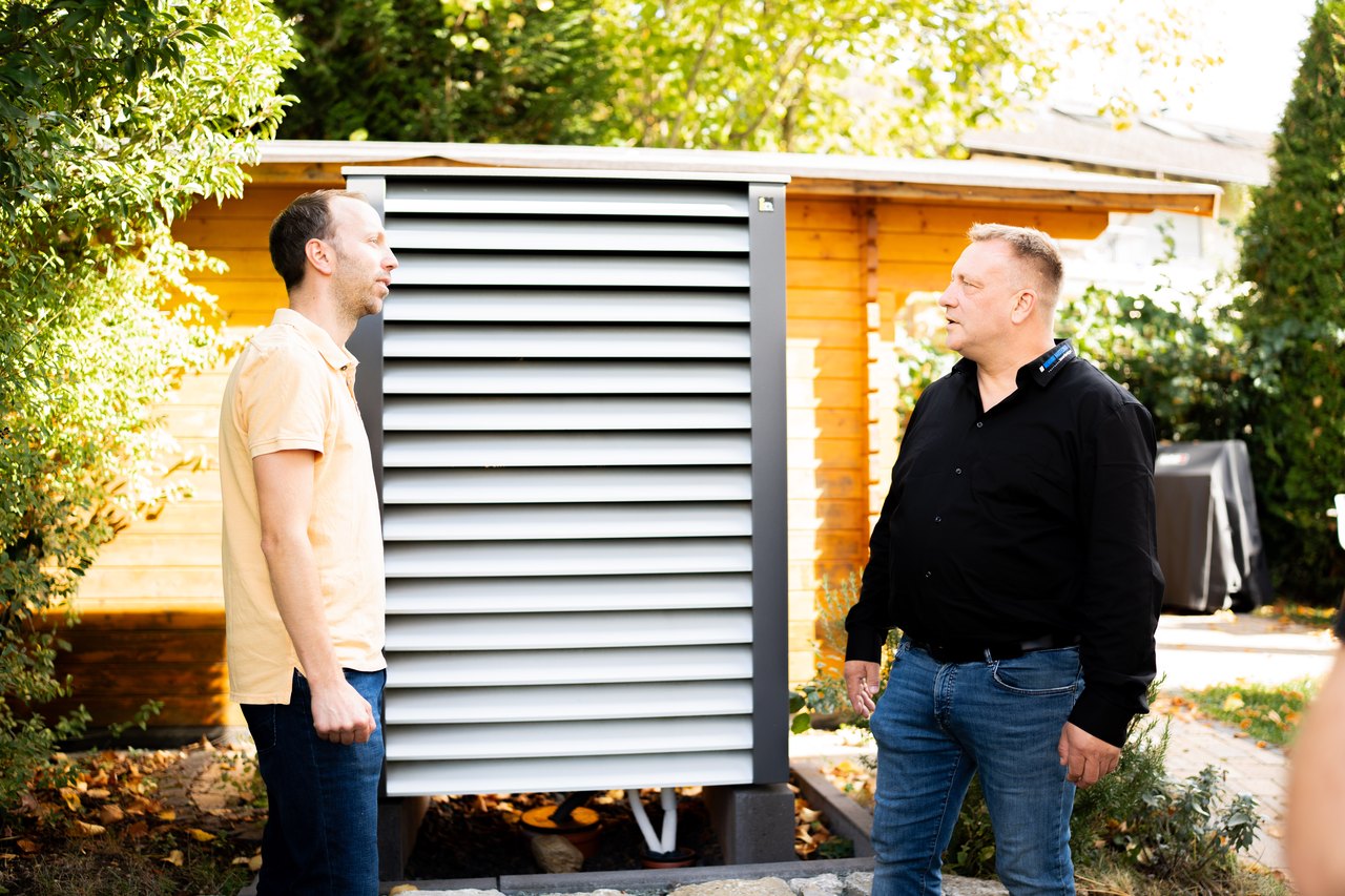 iDM-Wärmepumpe, eingebaut von Riemann Haustechnik
