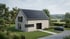 Einfamilienhaus mit Photovoltaikanlage auf dem Schrägdach