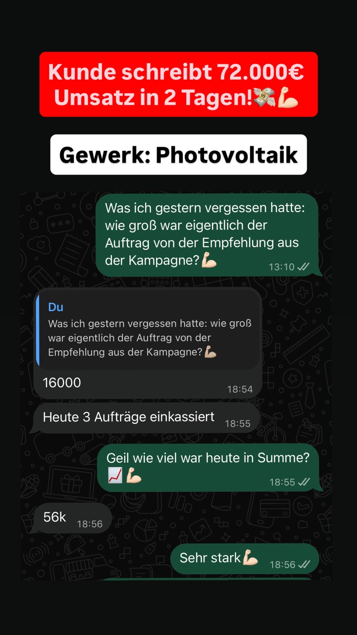 Kundenergebnis Screenshot