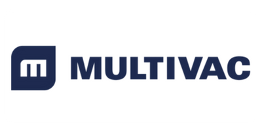 MULTIVAC-Logo in dunkelblau mit einem stilisierten "m" in einem abgerundeten Rechteck und dem Schriftzug "MULTIVAC".