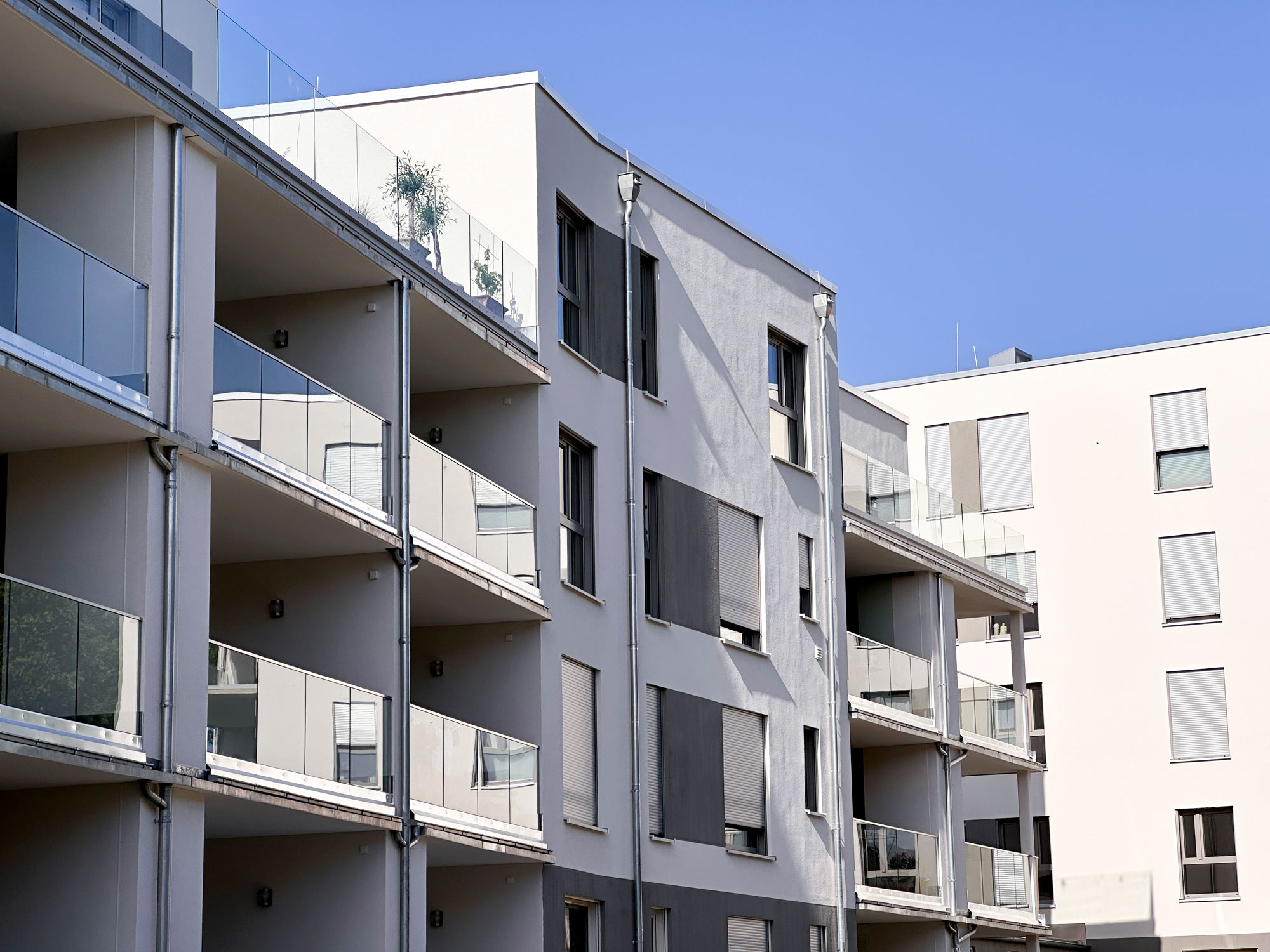 Fassade des Wohnensembles SEENLAND