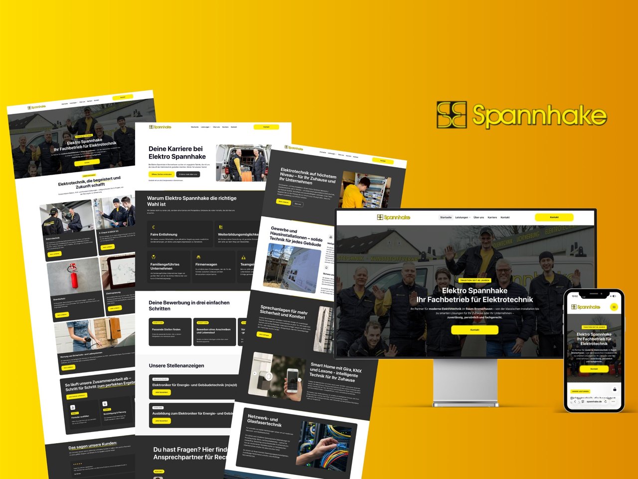 Elektro Spannhake GmbH & Co. KG – Elektrofachbetrieb – Webdesign Referenz