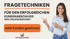 Die besten Fragetechniken im Verkaufsgespräch für einen direkten Kundenabschluss. salesbooster24