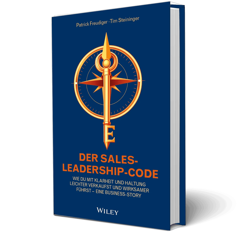Buchcover Der Sales-Leadership-Code von Patrick Freudiger und Tim Steininger, erschienen bei Wiley