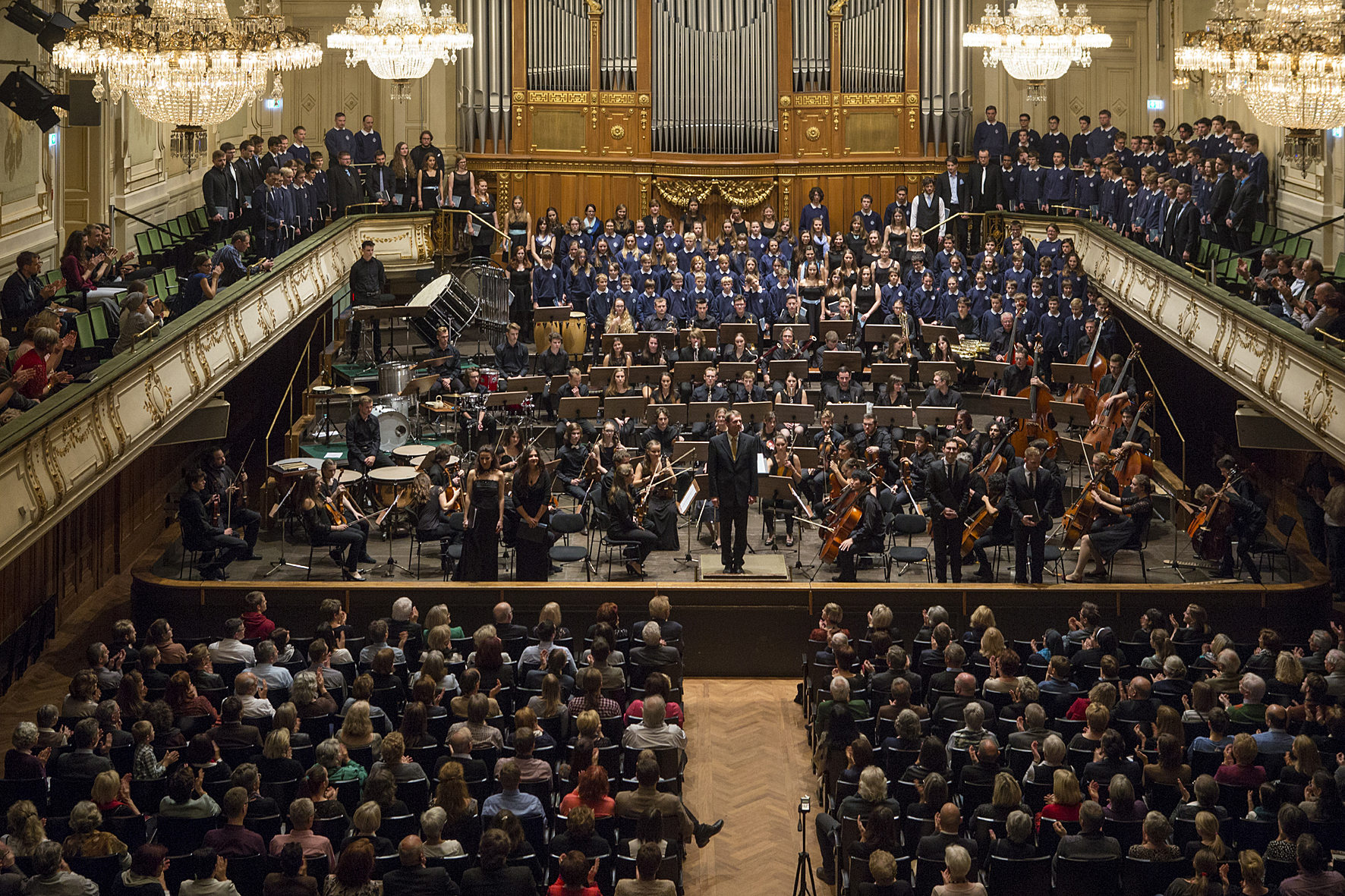 Karl Jenkins' The Armed Man - A Mass for Peace conducted by Michael Hofstetter in the Stefaniensaal, Voices of Spirit 2016, Graz