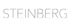 Das Wort "STEINBERG" in dunkelgrauen Großbuchstaben auf einem dunkelgrünen Hintergrund.