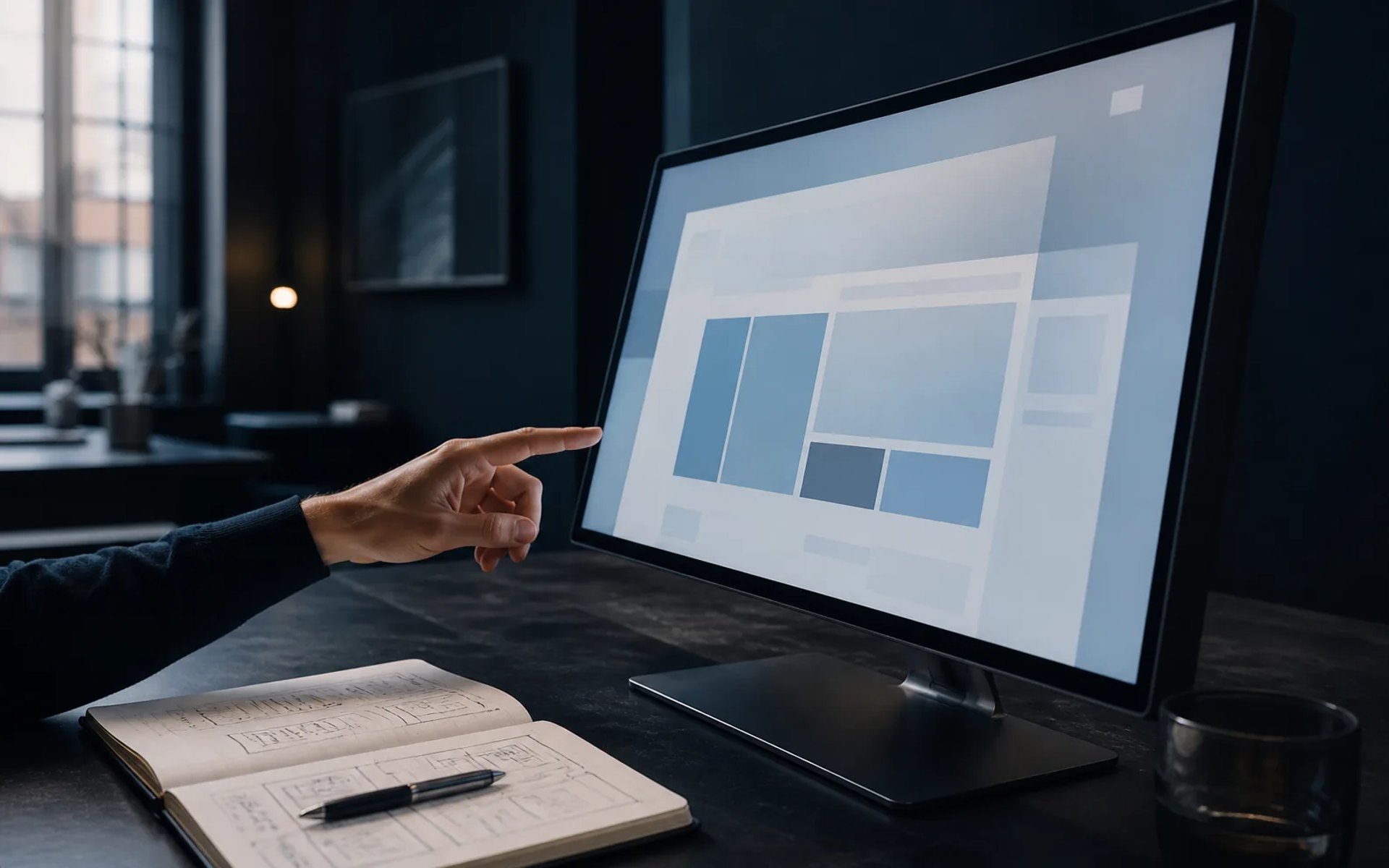 Strategische Arbeit an einer klar strukturierten Unternehmenswebsite